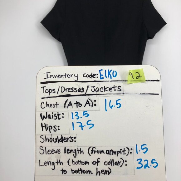 NWT Georgia Hardinge Black Short sleeve BoatNeck Cylinder Mini Dress Bodycon 6 - Picture 11 of 12